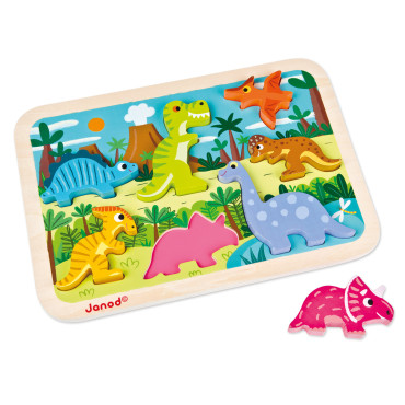 Chunky Puzzle, 7 Dinosaures...