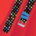 Bracelet montre Twistiti à pois multicolor
