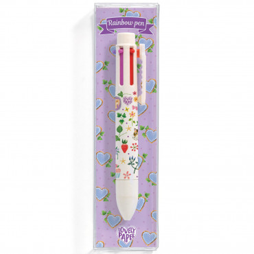 Rainbow pen 6 couleurs Aiko Lovely paper - Djeco
