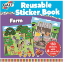 Livre avec stickers repositionnables, La ferme - Galt Toys
