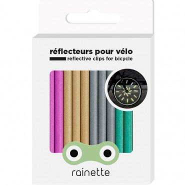 Réflecteurs pour roues de vélo multicolores - Rainette