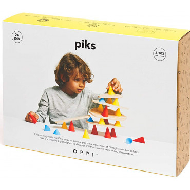 Piks 24 pièces jeu de construction - Oppi