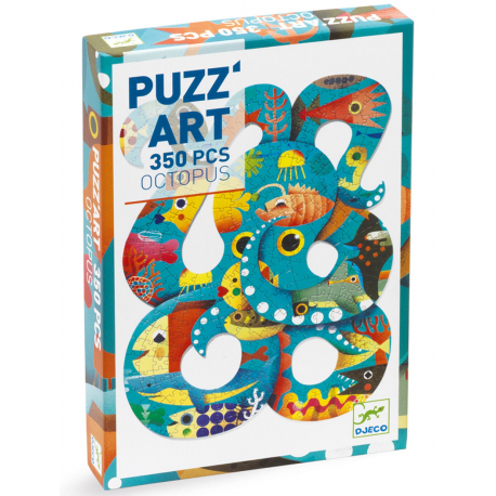 Puzzle Pieuvre de 350 pièces, Puzz'Art - Djeco